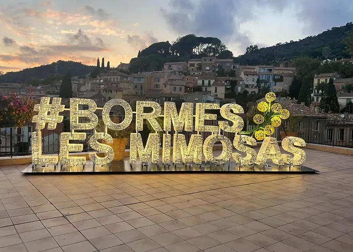 Pieds Dans L'eau Vue Les Mimosas 아파트 *